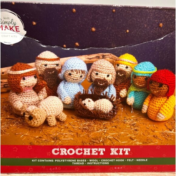 Nativity Scene Crochet Kit 9 Pieces - Picture 2 of 5